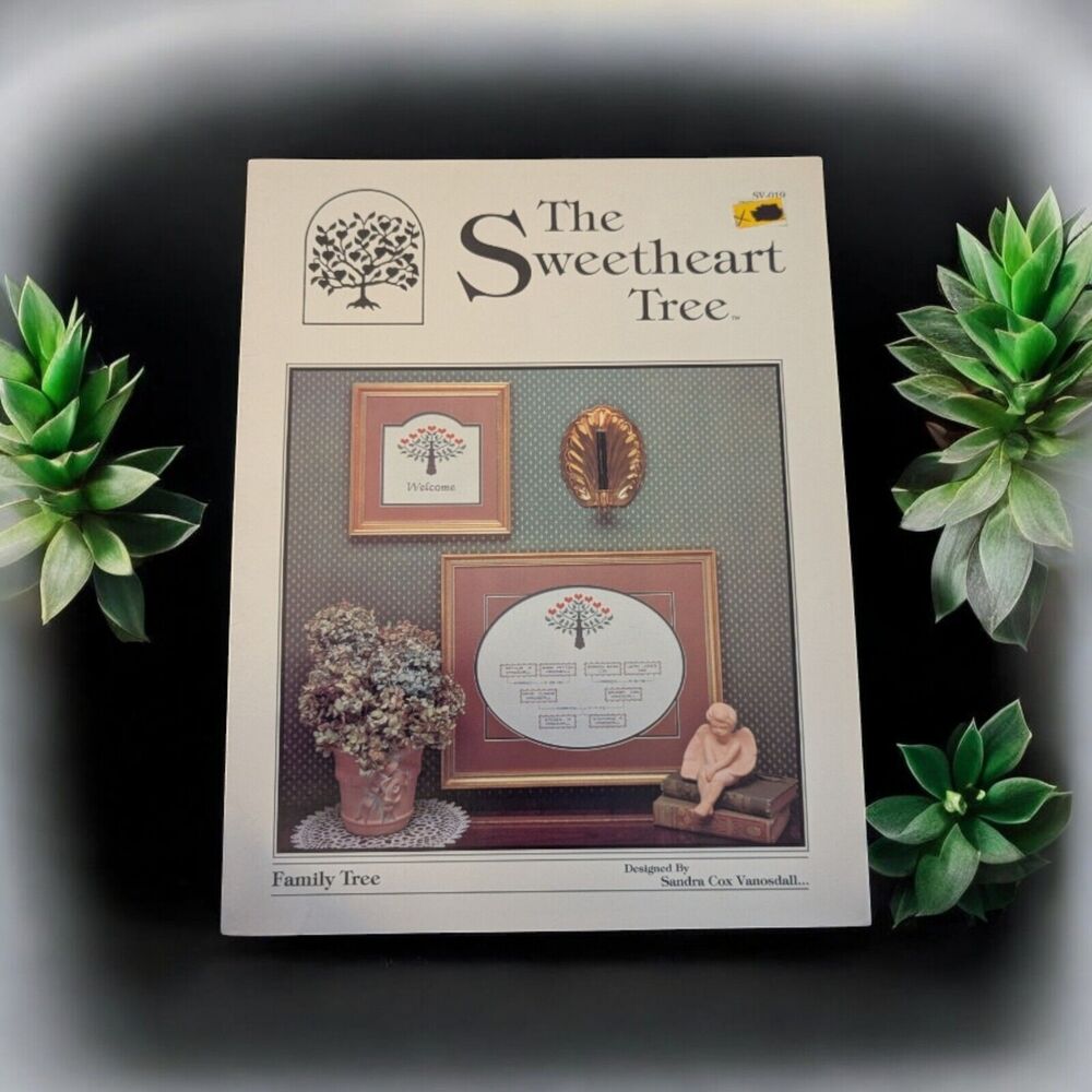 The Sweetheart Tree Cross Stitch Pattern Friendship Family Mother Welcome SV-019